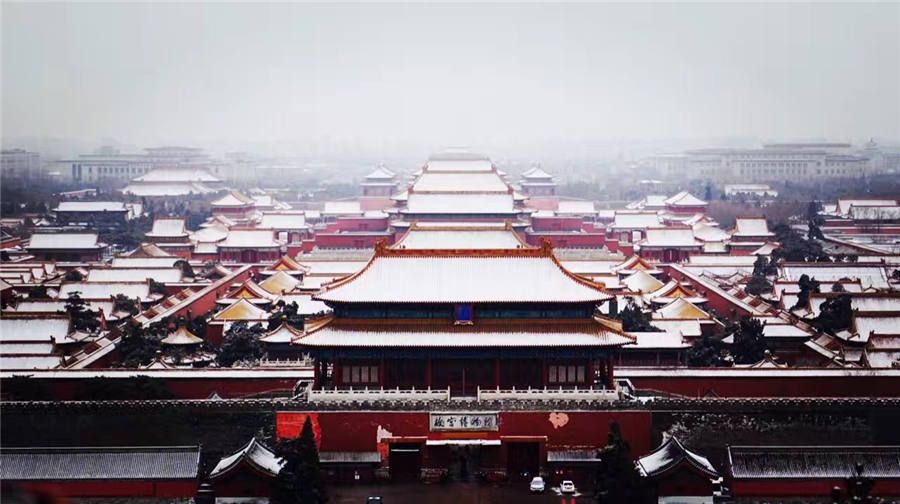 snow in Beijing